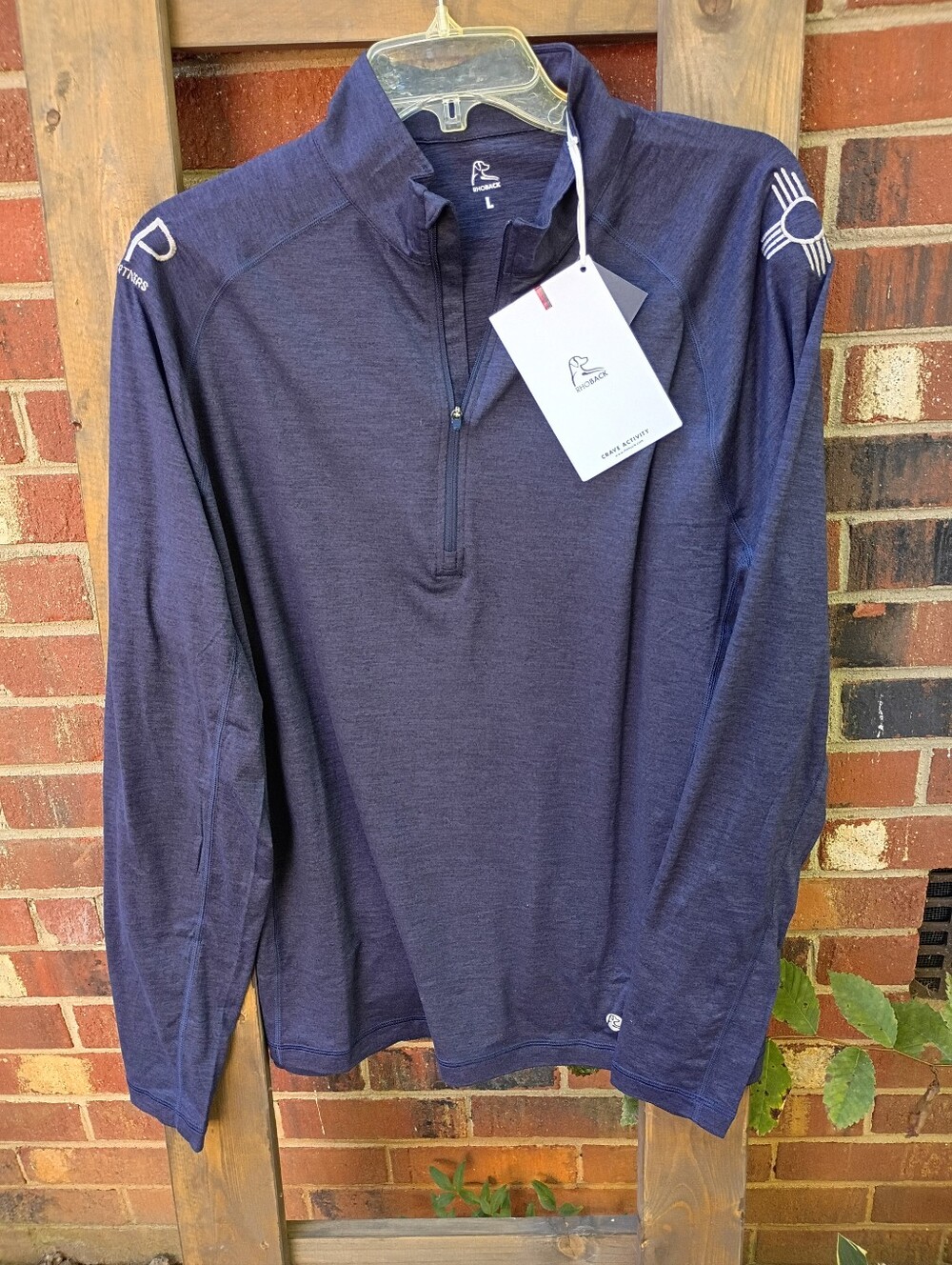 RHOBACK SZ L TAILWIND PERFORMANCE SKYKNIT FABRIC LONG SLEEVE NWT